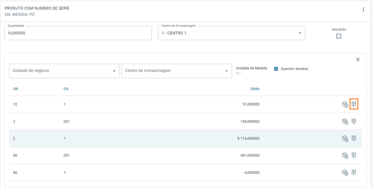 Portal Indústria Botão Estoque
