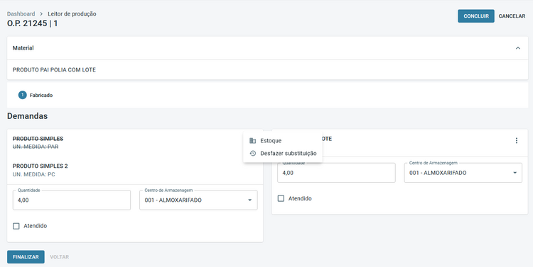 Portal Indústria Editar Demandas