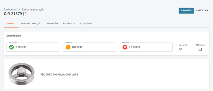 Portal Indústria Editar Produto Pai