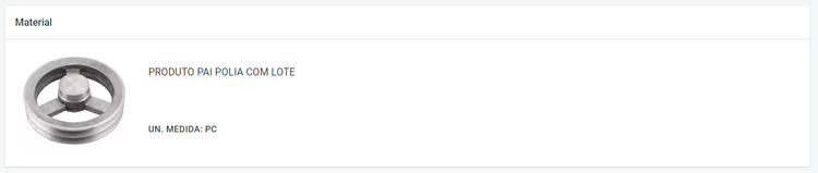 Portal Indústria Editar Produto Pai Material