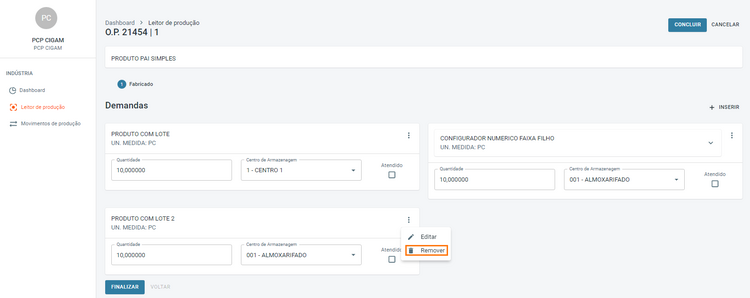 Portal Indústria Inserir Demandas