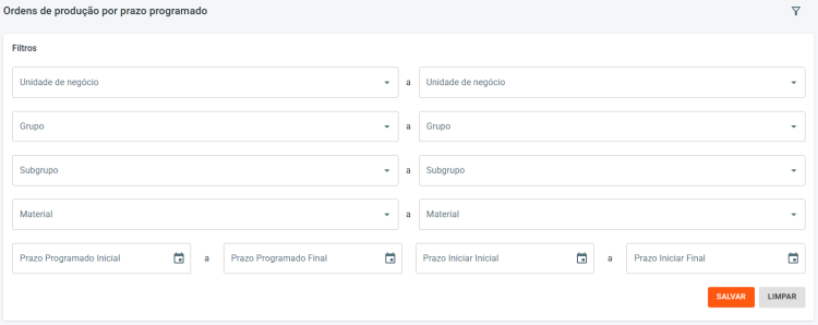 Portal Indústria OP Prazo Programado