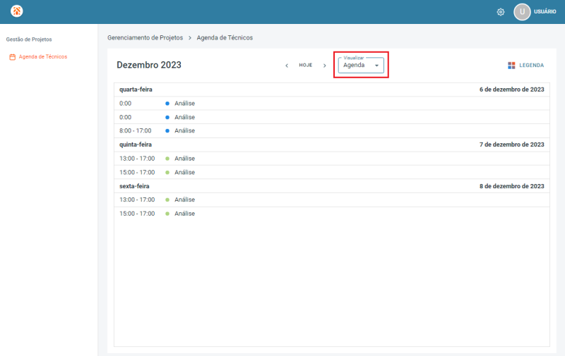 Arquivo:Portal Projetos Tela Apontamentos Atividade Vusualizar Agenda.png