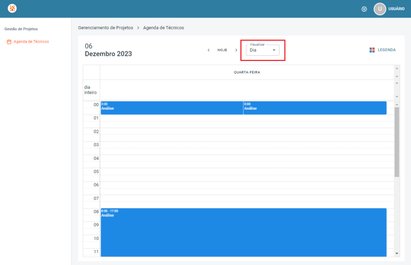 Arquivo:Portal Projetos Tela Apontamentos Atividade Vusualizar Dia.png