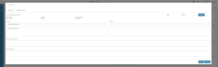 Portal Servicos Controle Atividades