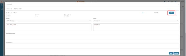 Portal Servicos Controle Atividades