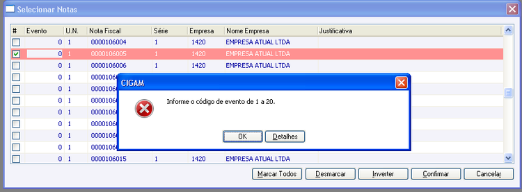 Recriar XML Carta de Correção 4