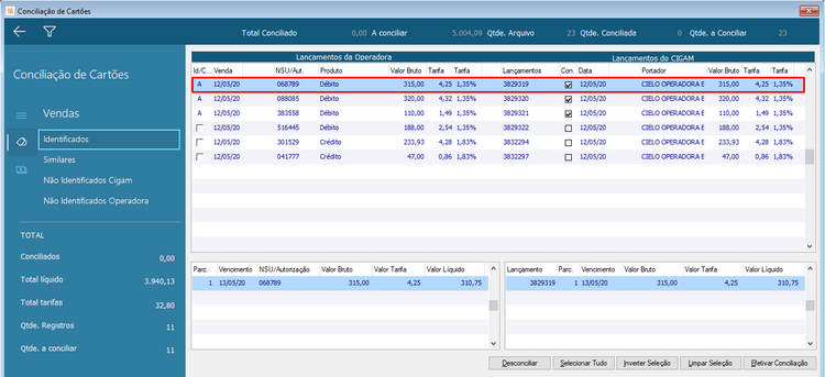 Conciliação finalizada