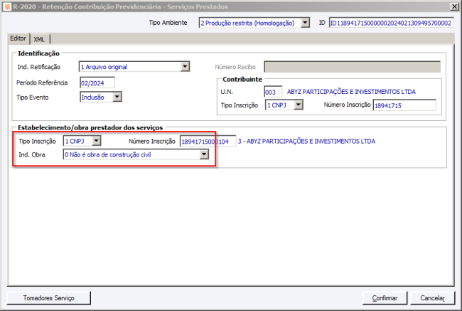 EFD Reinf - Rejeição MS1016