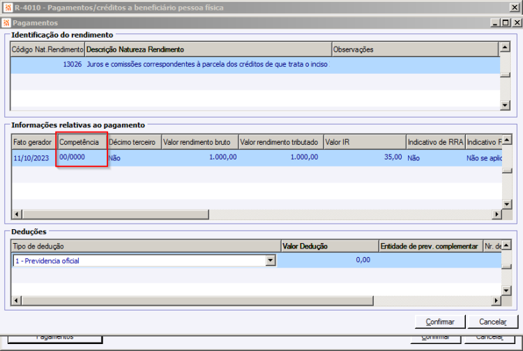 EFD Reinf - Rejeição MS1371