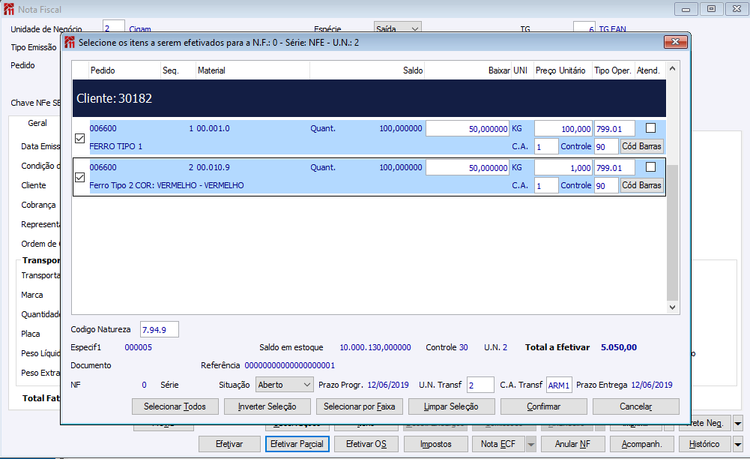 Remessa Formação de Lote 18