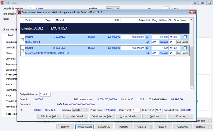 Remessa Formação de Lote 37