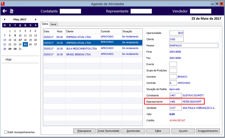 Reprogramação de Oportunidade 32