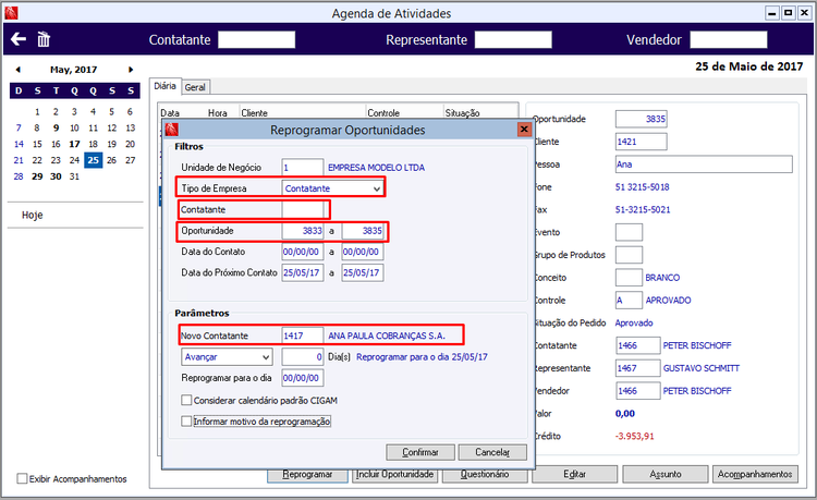 Reprogramação de Oportunidade 51