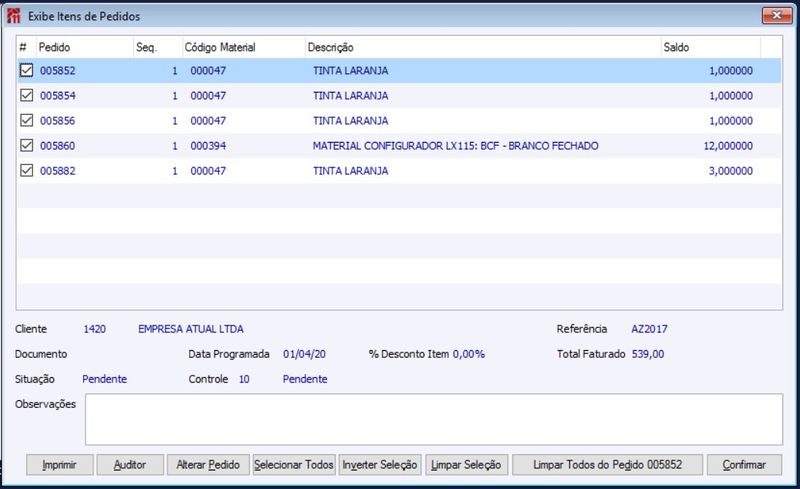 Arquivo:Reprogramar itens de pedido Exibe itens.jpeg