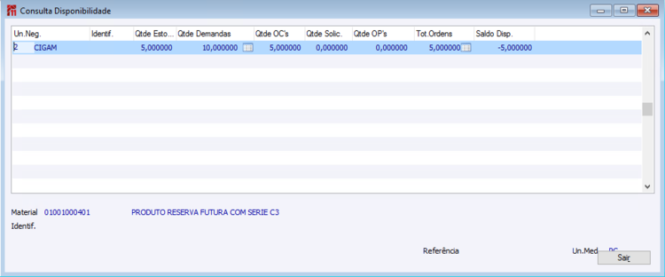 Reserva Futura Integrada entre Unidades de Negócio 24