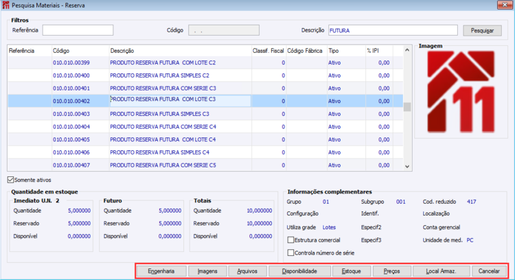 Reserva Futura Integrada entre Unidades de Negócio 45