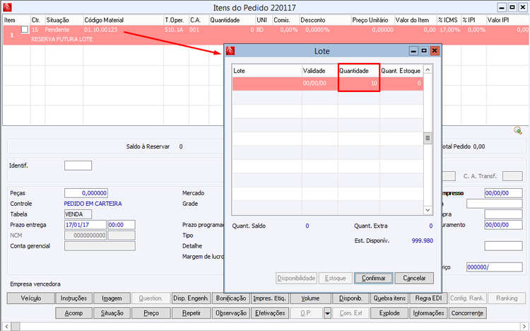 Reserva Futura Integrada entre Unidades de Negócio 64