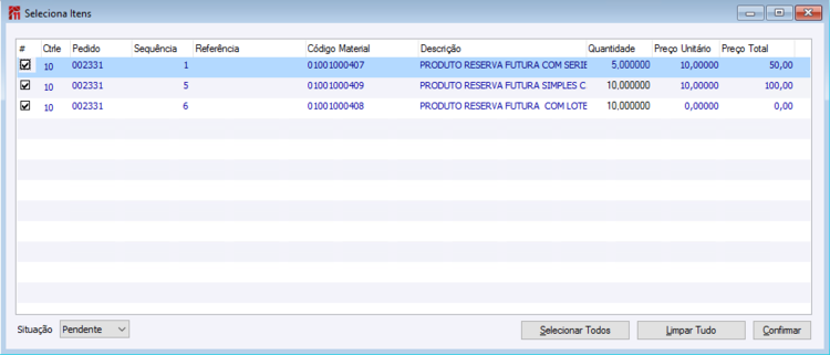 Reserva Futura Integrada entre Unidades de Negócio 78