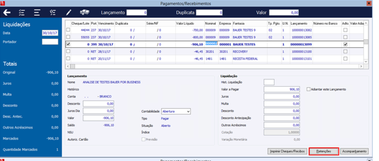 Pagamento Recebimento