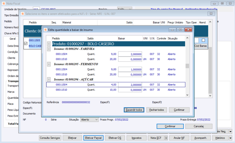 Retorno Beneficiamento Automático 31