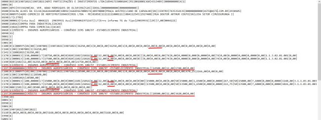 SPED Tipo de Ajuste 049