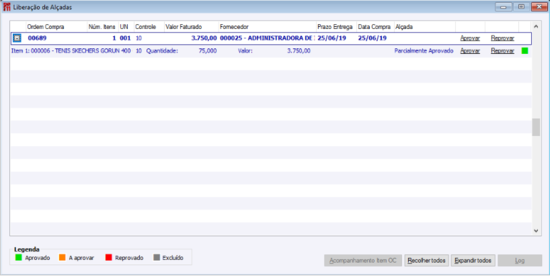 Liberação de Alçadas