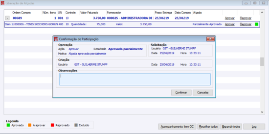 Confirmação de Participação