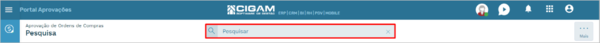 Pesquisa Ordens de Compras