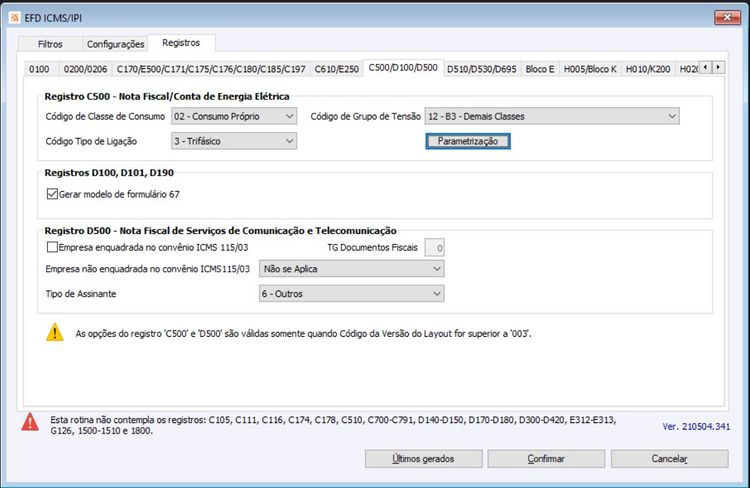 Nota de Energia Elétrica