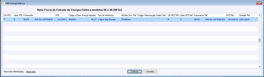 Nota de Energia Elétrica