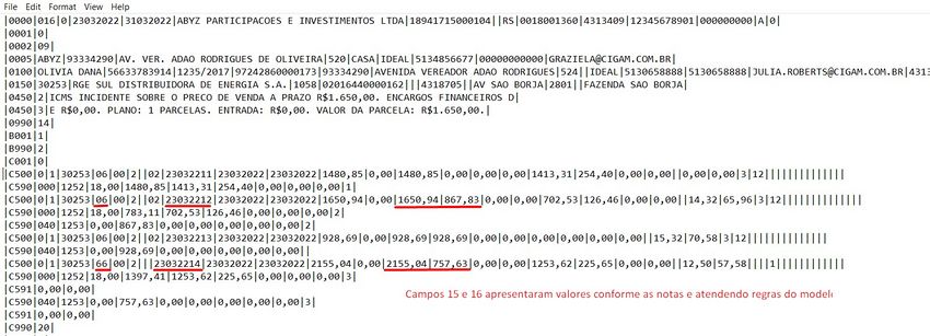 Nota Fiscal Modelo 66