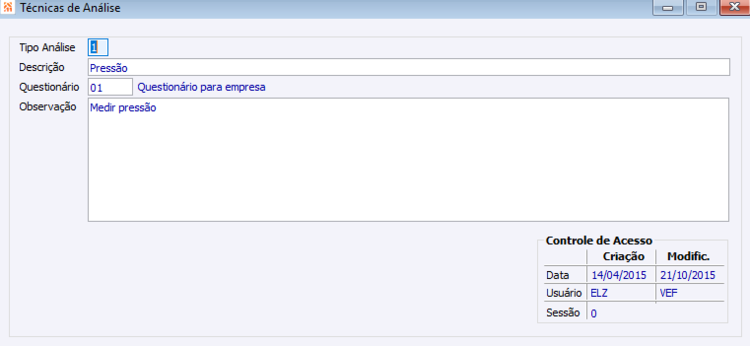 Técnicas de Análise