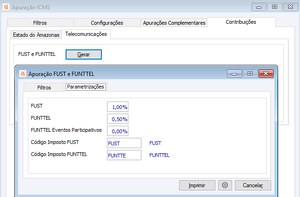 Tela Apuracao FUST FUNTTEL Parametrizacoes.png