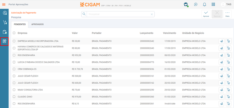 Arquivo:Tela Autorizacao de Pagamento.png