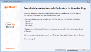 Tela Inicial Assistente de Parâmetros Open Banking SICOOB.png