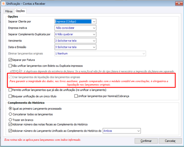 Unificação_Contas_Receber_Opção_Desmarcada