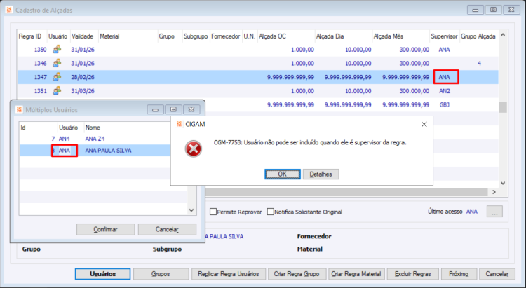 Usuários Múltiplos